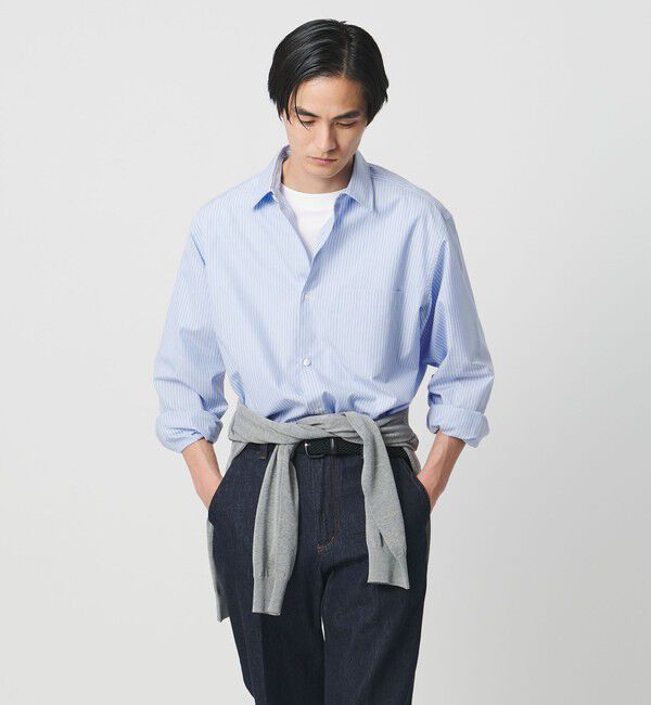 UNITED ARROWS「カリビアーナミルズ ポプリン レギュラーカラーシャツ」|シャツ・ブラウス|