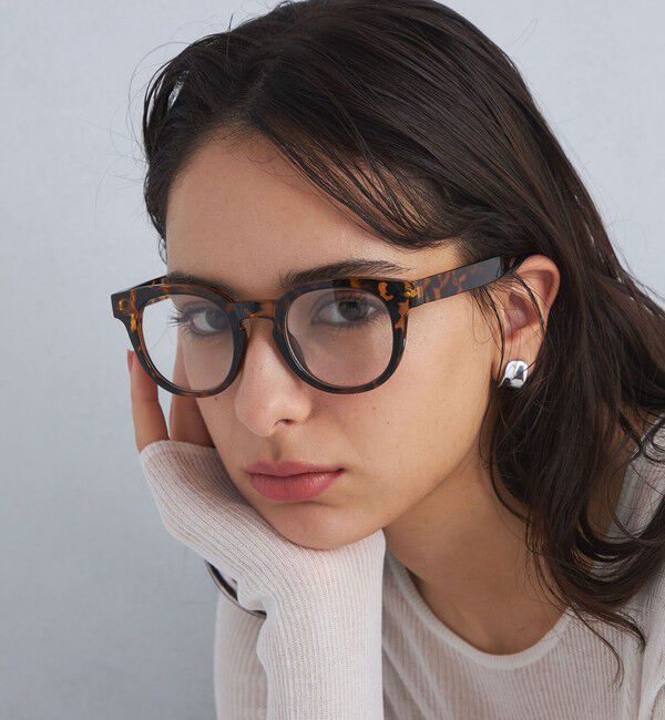 UNITED ARROWS green label relaxing「Classic フルリム クリアレンズ メガネ」|メガネ|MD.BROWN