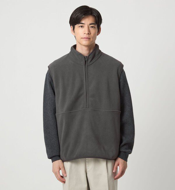 UNITED ARROWS green label relaxing「＜GOAT＞フリース ハーフジップ ベスト」|ベスト・ジレ|