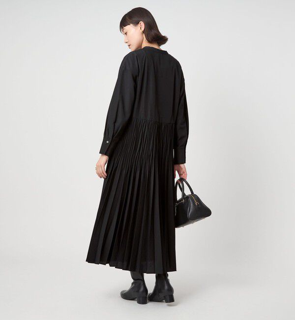 UNITED ARROWS green label relaxing「［size SHORTあり］ワッシャー プリーツ ロングスリーブ ワンピース」|ワンピース|