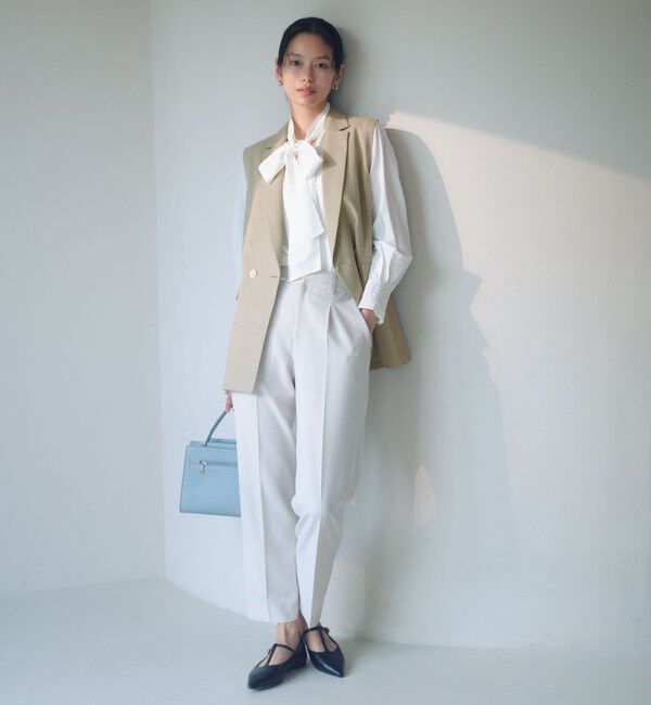 UNITED ARROWS green label relaxing「Greed グリード メランジ テーラード ジレ ウォッシャブル ストレッチ」|ベスト・ジレ|