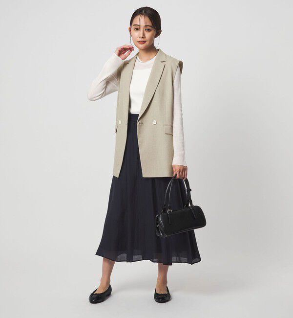 UNITED ARROWS green label relaxing「Greed グリード メランジ テーラード ジレ ウォッシャブル ストレッチ」|ベスト・ジレ|