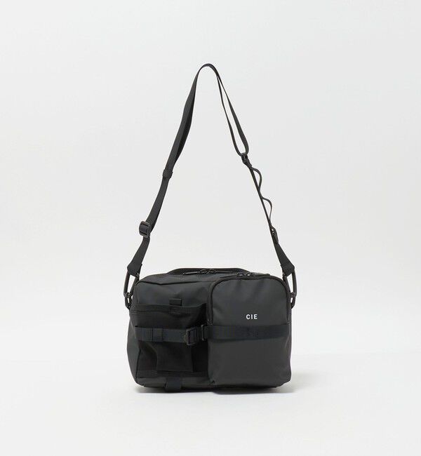 UNITED ARROWS green label relaxing「＜CIE＞GRID3 ボトル ショルダーバッグ」|ショルダー・メッセンジャー|BLACK