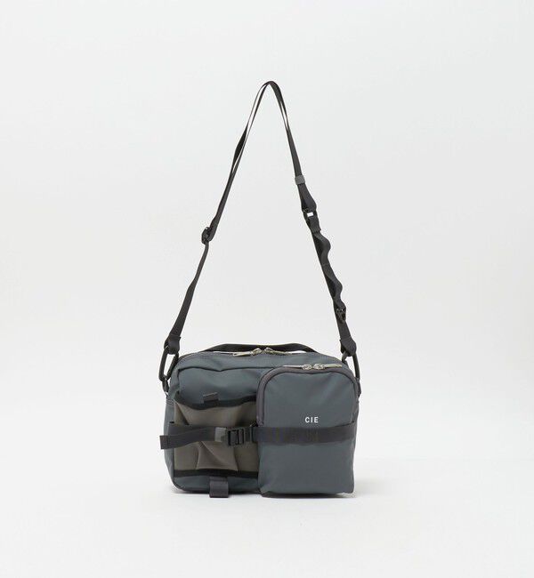 UNITED ARROWS green label relaxing「＜CIE＞GRID3 ボトル ショルダーバッグ」|ショルダー・メッセンジャー|DK.GRAY