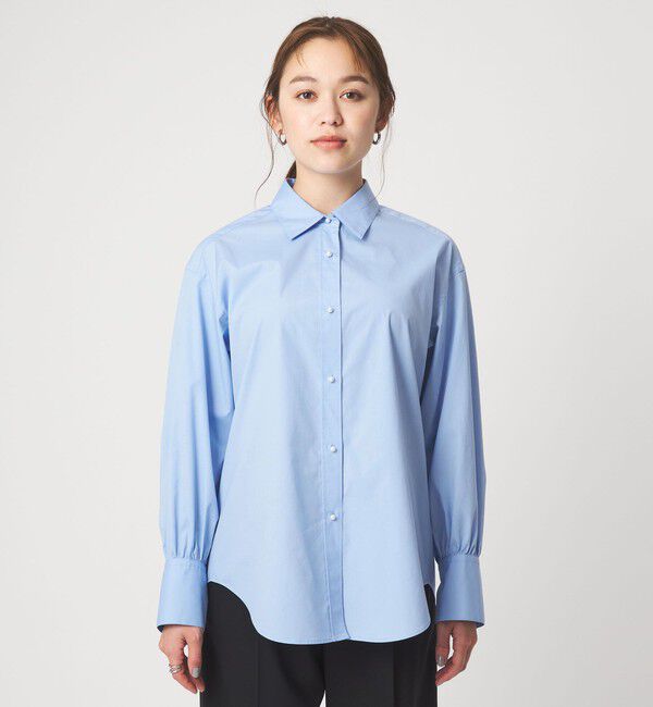 UNITED ARROWS green label relaxing「フェイクパールボタン シャツ」|シャツ・ブラウス|