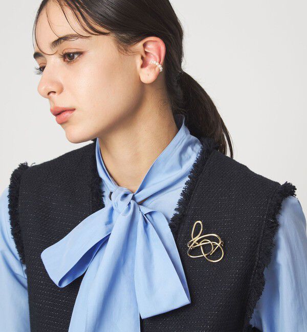 UNITED ARROWS green label relaxing「ニュアンスライン ブローチ」|ブローチ・コサージュ|