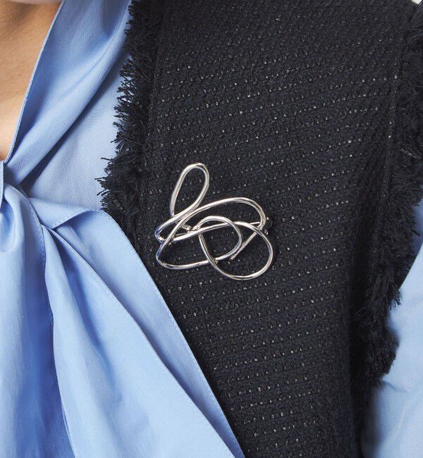 UNITED ARROWS green label relaxing「ニュアンスライン ブローチ」|ブローチ・コサージュ|