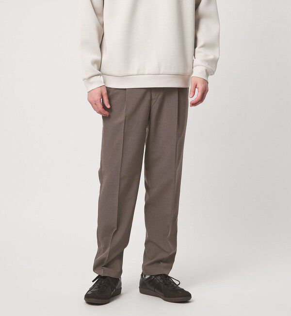UNITED ARROWS green label relaxing「【WEB限定】JUST fit ドライポリエステル 1プリーツ イージースラックス -吸水速乾-」|その他|DK.BROWN