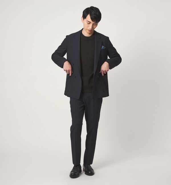 UNITED ARROWS green label relaxing「A+ ポリエステル タック モックネック 長袖 ニット -ウォッシャブル-」|ニット・セーター|