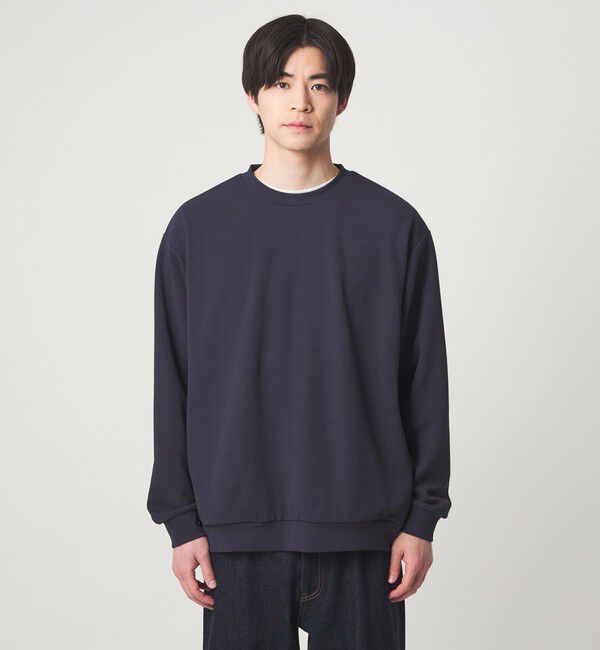 UNITED ARROWS green label relaxing「アムンゼン ツイル クルーネック ロングスリーブ カットソー -UVカット・吸水速乾・抗菌-」|Tシャツ・カットソー|