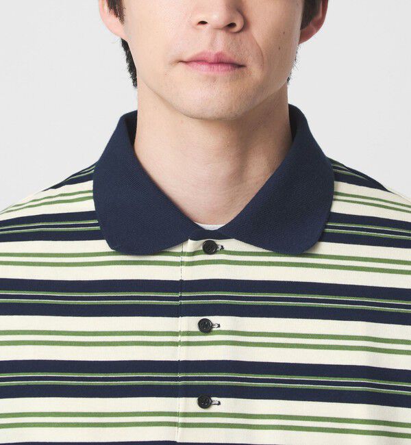 UNITED ARROWS green label relaxing「【別注】＜UMBRO＞ボーダー 長袖 ポロシャツ」|ポロシャツ|