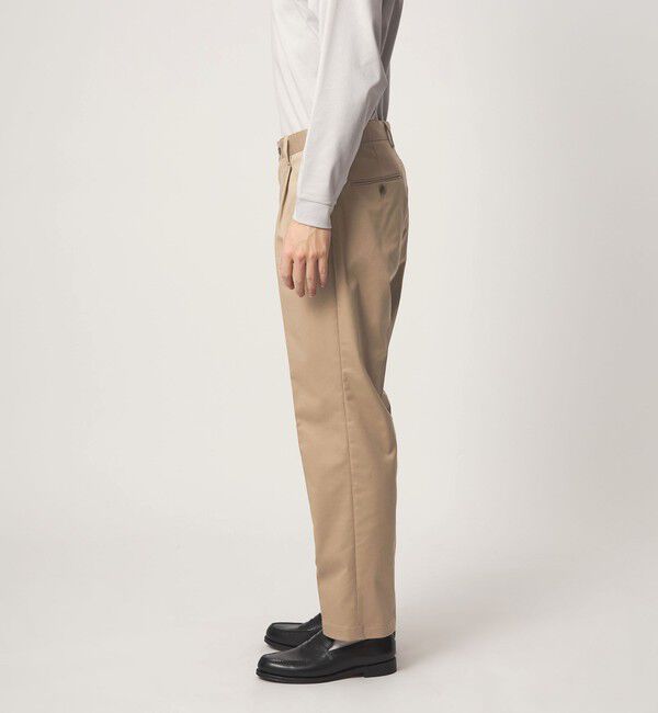UNITED ARROWS green label relaxing「コットン ポリウレタン 1アウトプリーツ チノパンツ スラックス」|スラックス|