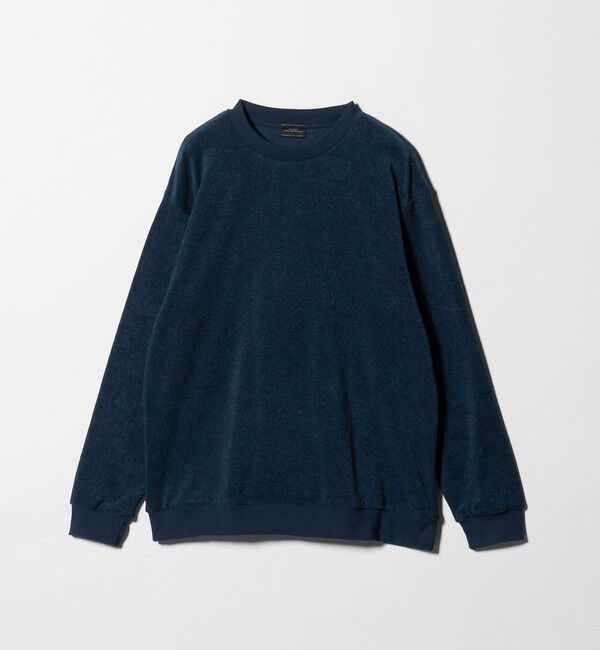 UNITED ARROWS green label relaxing「メランジ パイル クルーネック カットソー」|Tシャツ・カットソー|NAVY