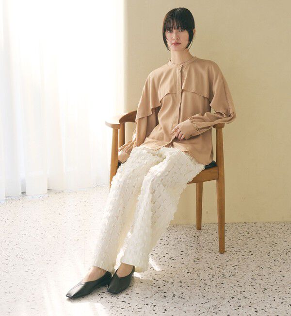 BEAUTY&YOUTH UNITED ARROWS「Vカットステッチ フラットシューズ」|バレエシューズ|