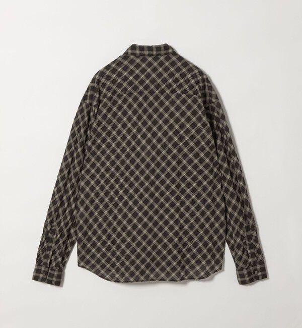 MONKEY TIME「バイアス シャーリング チェック シャツ」|シャツ・ブラウス|