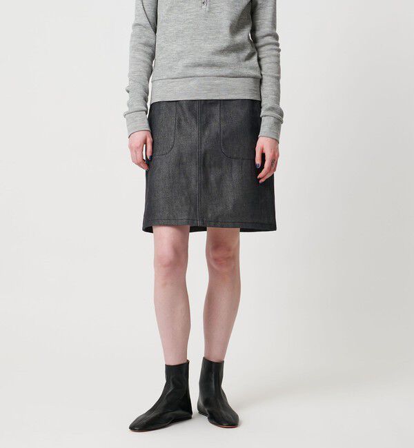 STEVEN ALAN「＜Steven Alan＞コットン デニム ミニスカート」|スカート|NAVY