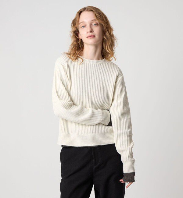 STEVEN ALAN「＜Steven Alan＞ウール リブ プルオーバー ニット」|ニット・セーター|OFF WHITE