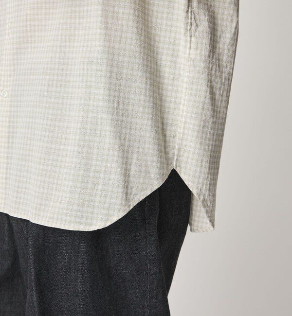 STEVEN ALAN「＜Steven Alan＞ オーガニックコットン ドビー チェック レギュラーカラー シャツ LOOSE」|シャツ・ブラウス|