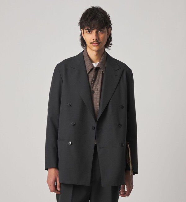 STEVEN ALAN「＜Steven Alan＞ ウール オックスフォード ダブルブレステッド 6B ジャケット」|テーラードジャケット|