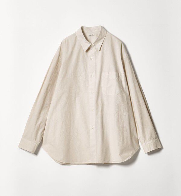 STEVEN ALAN「＜Steven Alan＞ ガーメントダイ ポプリン レギュラーカラー シャツ LOOSE」|シャツ・ブラウス|NATURAL
