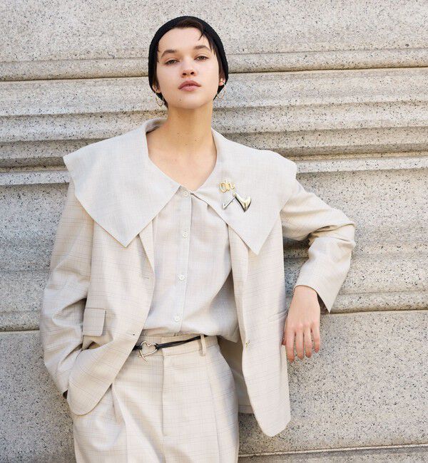 BEAUTY&YOUTH UNITED ARROWS「ポリエステル ビッグカラーシャツ 防シワ ウォッシャブル」|シャツ・ブラウス|NATURAL