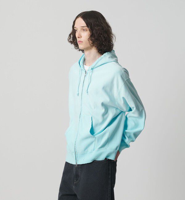 MONKEY TIME「サンフェード フレンチテリー フルジップ フーディー」|カーディガン|