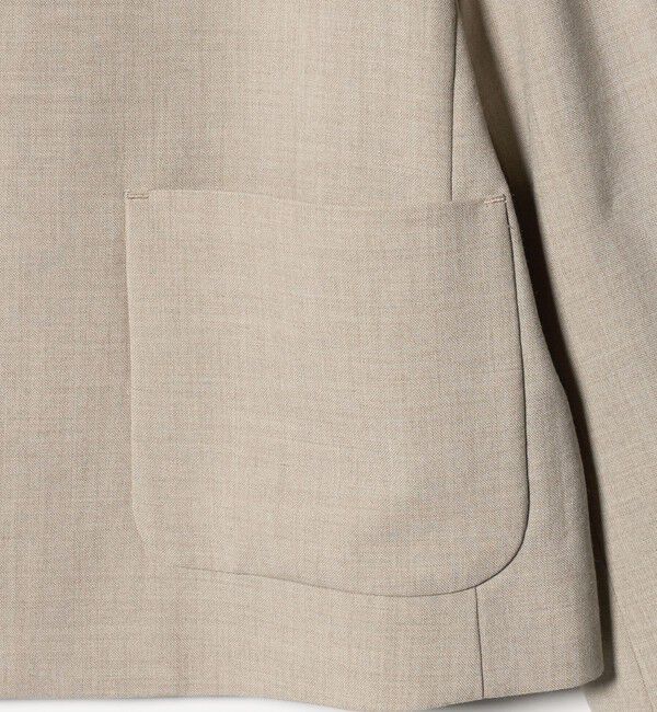 BEAUTY&YOUTH UNITED ARROWS「ポリエステルブレンド カラーレス ショートジャケット」|ノーカラージャケット|