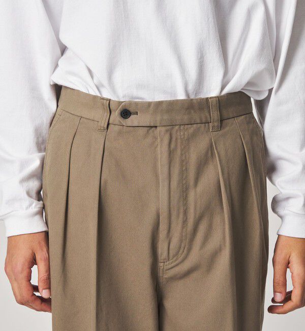 STEVEN ALAN「＜Steven Alan＞ ガーメントダイ ハイツイスト イン ツープリーツ ドレス トラウザーズ」|スラックス|