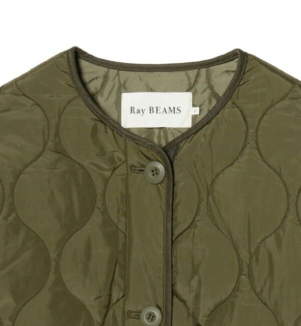 Ray BEAMS 「キルティング ノーカラー ブルゾン」|ブルゾン・スタジャン|