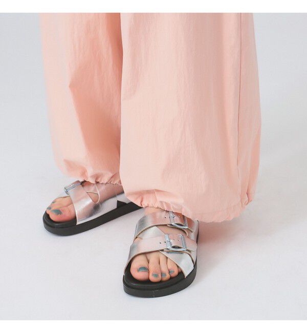 Ray BEAMS 「ストラップ カーゴ ワイド パンツ」|チノ|