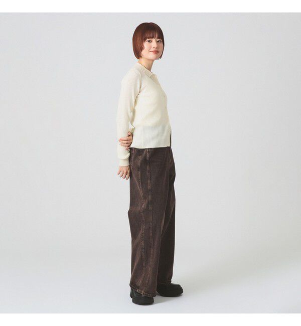 Ray BEAMS 「オーバーダイ デニム パンツ」|デニム|