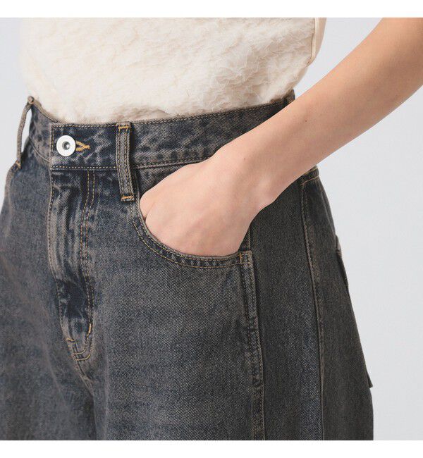 Ray BEAMS 「オーバーダイ デニム パンツ」|デニム|