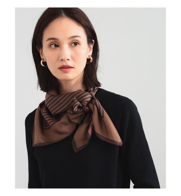 Demi-Luxe BEAMS 「lescarf / ストライプ スカーフ」|ストール|