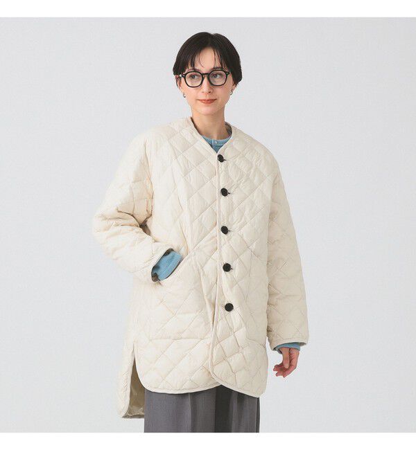 Ray BEAMS 「GYMPHLEX / キルト ダウン コート」|ダッフルコート|