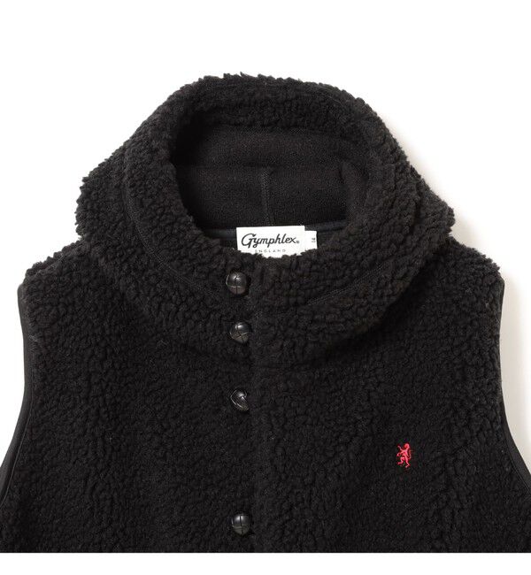 Ray BEAMS 「Gymphlex / フーデッド ボア ベスト」|ベスト・ジレ|