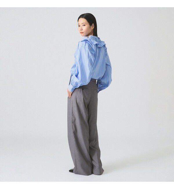 Ray BEAMS 「フリルカラー リボン ブラウス」|シャツ・ブラウス|