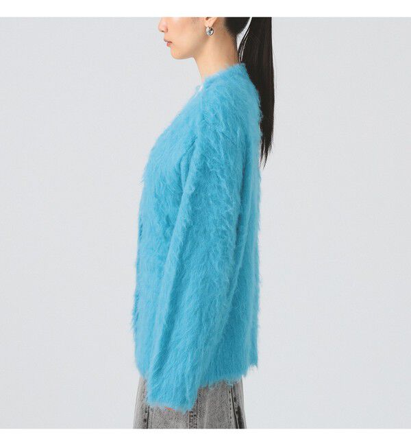 Ray BEAMS 「ヘアリー シャギー Vネック カーディガン」|カーディガン|