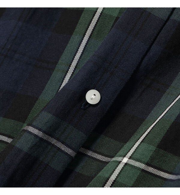 BEAMSBOY「チェック フリルカラー シャツ」|シャツ・ブラウス|