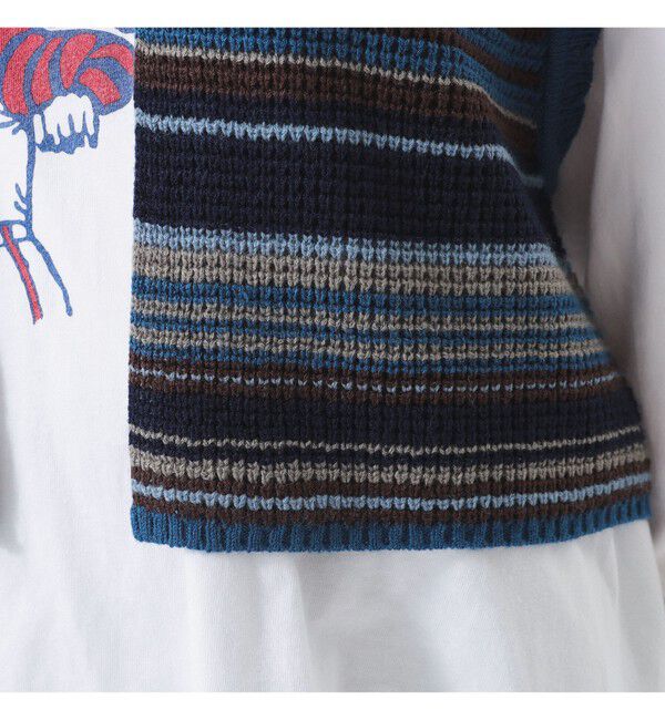 BEAMSBOY「マルチボーダー ベスト」|ベスト・ジレ|