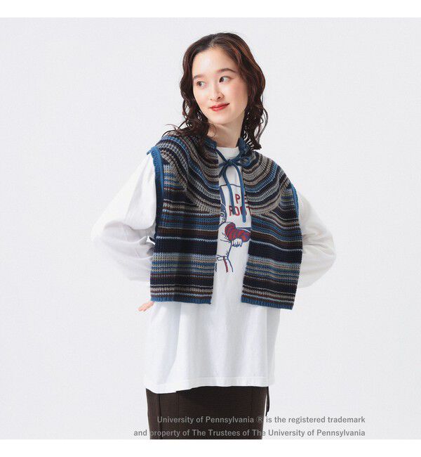 BEAMSBOY「マルチボーダー ベスト」|ベスト・ジレ|