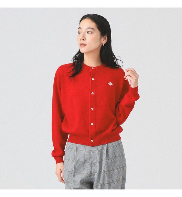 Ray BEAMS 「DANTON / LAMBS WOOL CREWNECK CARDIGAN」|カーディガン|
