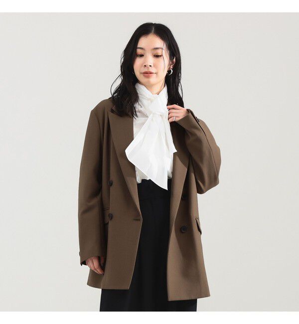 Demi-Luxe BEAMS 「ダブルクロス ロング ジャケット」|ダッフルコート|