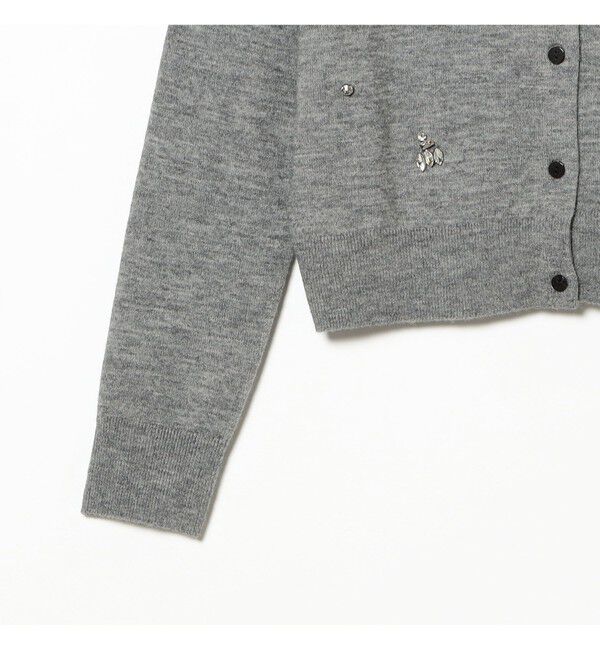 Ray BEAMS 「ビジュー クルーネック カーディガン」|ニット・セーター|