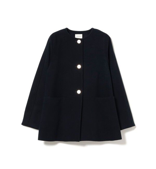 Demi-Luxe BEAMS 「ソフトメルトン ノーカラーコート」|ダッフルコート|