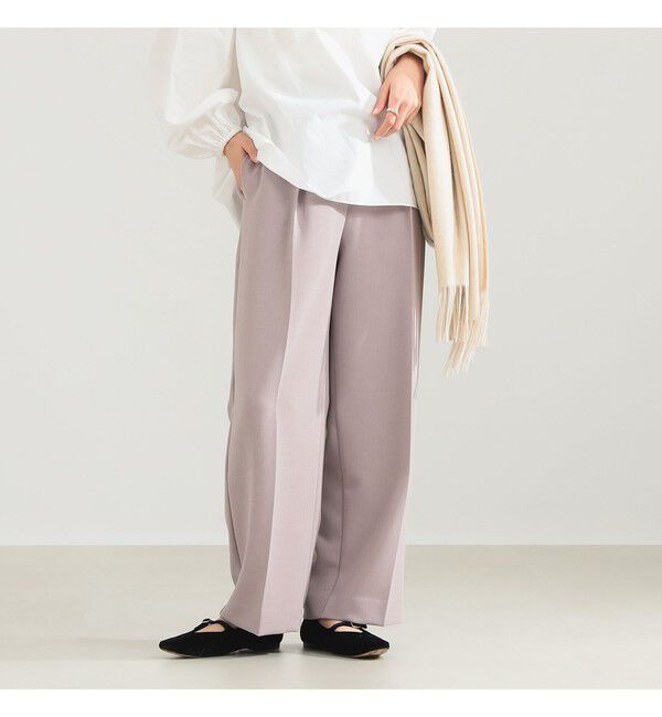 Demi-Luxe BEAMS 「ウォッシャブル ダブルクロス パンツ」|チノ|