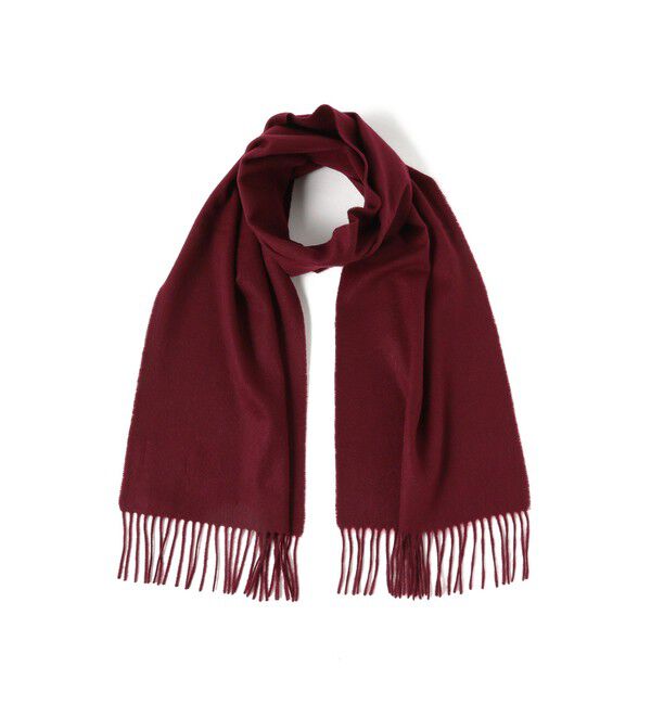 BEAMS PLUS「BEAMS PLUS / Cashmere Scarf Solid」|マフラー|BURGUNDY