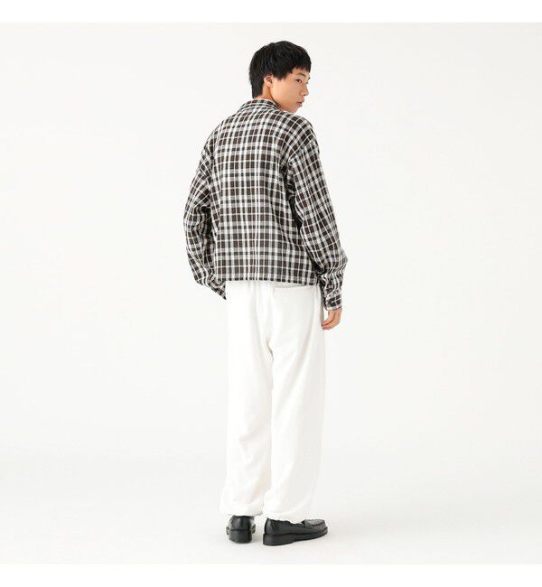 BEAMS「ワイドショートフィット メッシュ ジップアップ シャツ」|シャツ・ブラウス|