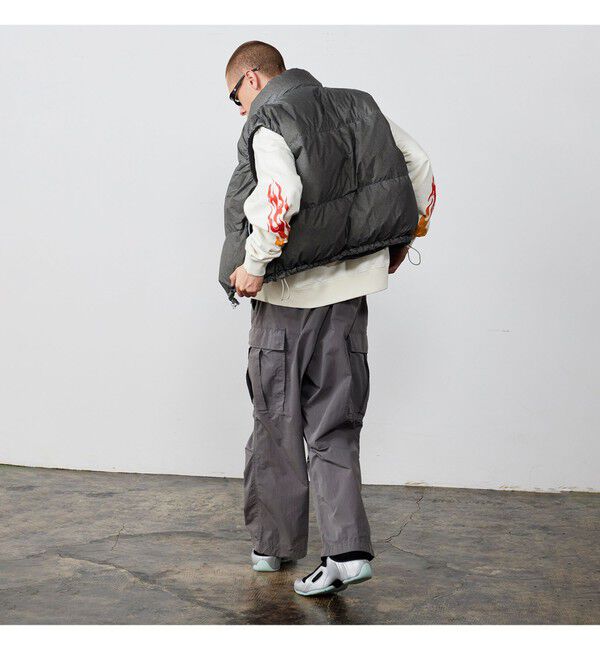 BEAMS「ワイドフィット フェード ダウンベスト」|ベスト・ジレ|