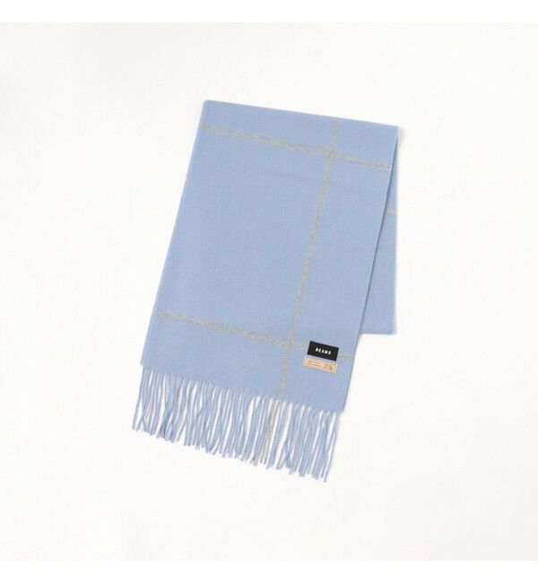 BEAMS「ウィンドウペンチェック アルパカ マフラー」|マフラー|