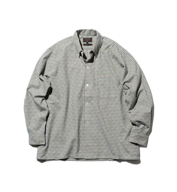 BEAMS PLUS「Open B. D. Dobby Plaid」|シャツ・ブラウス|WHITE